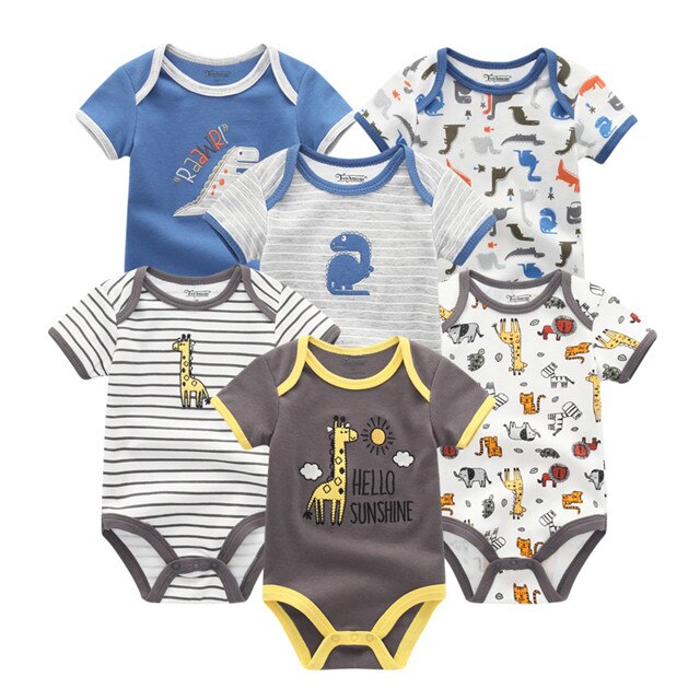 2019 6PCS/Set Unisex Newborn Baby Clothes