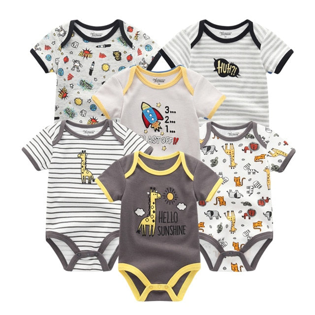 2019 6PCS/Set Unisex Newborn Baby Clothes