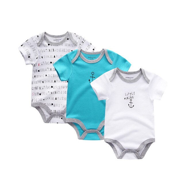2019 3PCS/Lot Newborn Bodysuits Girls Clothing 0-12M Baby Girl Clothes 100%Cotton Unicorn Baby Boy Clothes Roupas de bebe