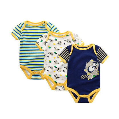2019 3PCS/Lot Newborn Bodysuits Girls Clothing 0-12M Baby Girl Clothes 100%Cotton Unicorn Baby Boy Clothes Roupas de bebe