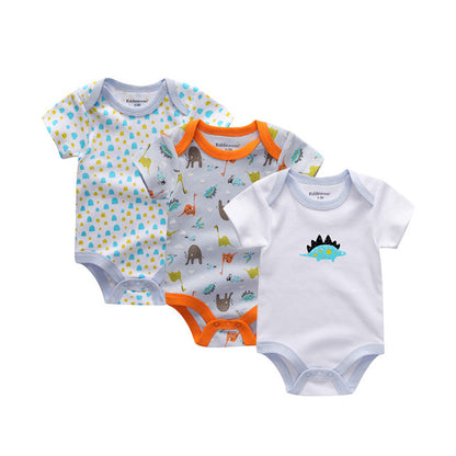 2019 3PCS/Lot Newborn Bodysuits Girls Clothing 0-12M Baby Girl Clothes 100%Cotton Unicorn Baby Boy Clothes Roupas de bebe