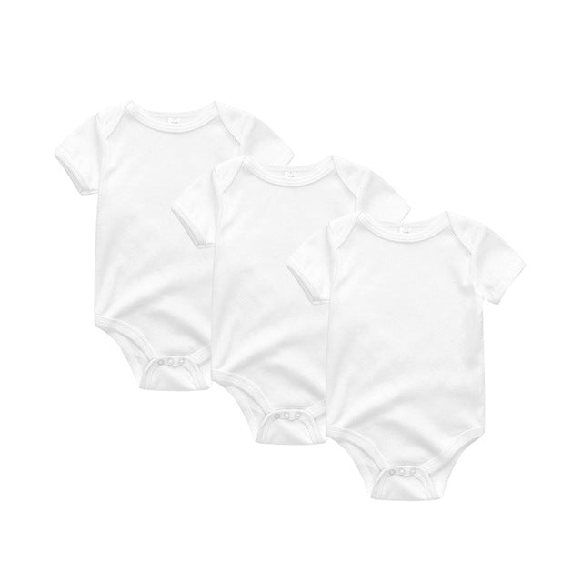 2019 3PCS/Lot Newborn Bodysuits Girls Clothing 0-12M Baby Girl Clothes 100%Cotton Unicorn Baby Boy Clothes Roupas de bebe