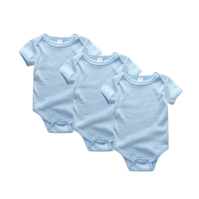 2019 3PCS/Lot Newborn Bodysuits Girls Clothing 0-12M Baby Girl Clothes 100%Cotton Unicorn Baby Boy Clothes Roupas de bebe