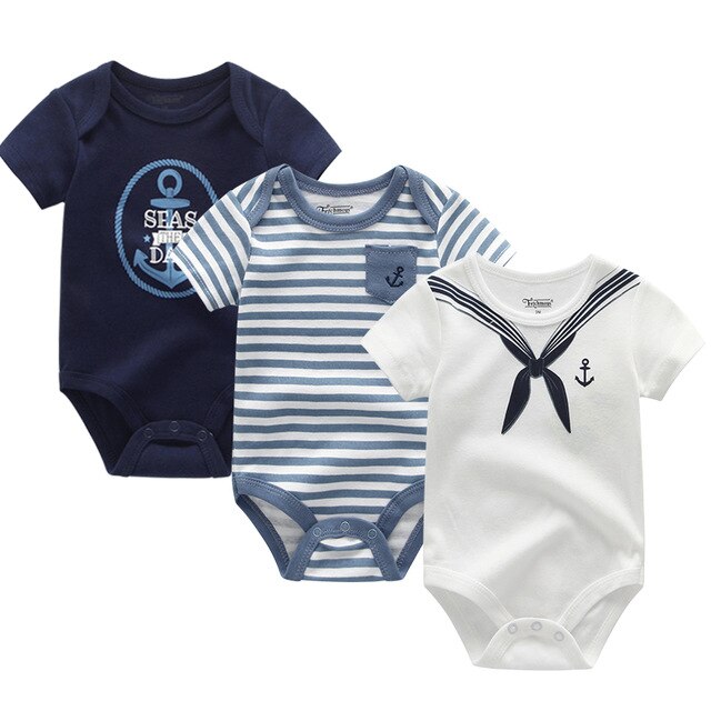 2019 3PCS/Lot Newborn Bodysuits Girls Clothing 0-12M Baby Girl Clothes 100%Cotton Unicorn Baby Boy Clothes Roupas de bebe