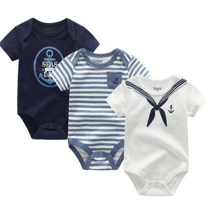 2019 3PCS/Lot Newborn Bodysuits Girls Clothing 0-12M Baby Girl Clothes 100%Cotton Unicorn Baby Boy Clothes Roupas de bebe