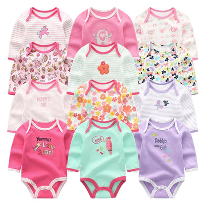 Baby Girl Clothes Unicorn Bodysuits 0-12M Roupas de bebe Baby Boy Clothes Stripe Jumpsuit Newborn Cotton Babywear Girls Clothes