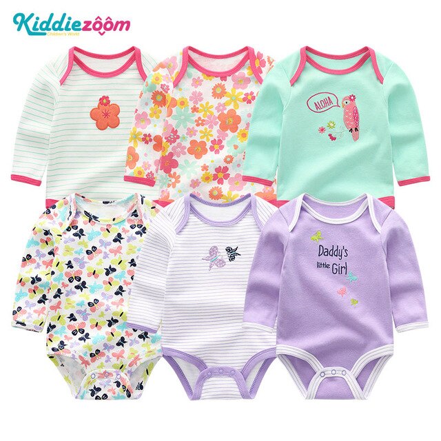 Baby Girl Clothes Unicorn Bodysuits 0-12M Roupas de bebe Baby Boy Clothes Stripe Jumpsuit Newborn Cotton Babywear Girls Clothes