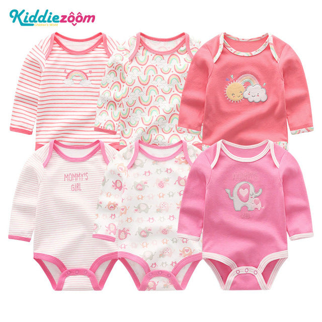 Baby Girl Clothes Unicorn Bodysuits 0-12M Roupas de bebe Baby Boy Clothes Stripe Jumpsuit Newborn Cotton Babywear Girls Clothes
