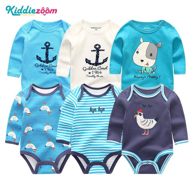 Baby Girl Clothes Unicorn Bodysuits 0-12M Roupas de bebe Baby Boy Clothes Stripe Jumpsuit Newborn Cotton Babywear Girls Clothes
