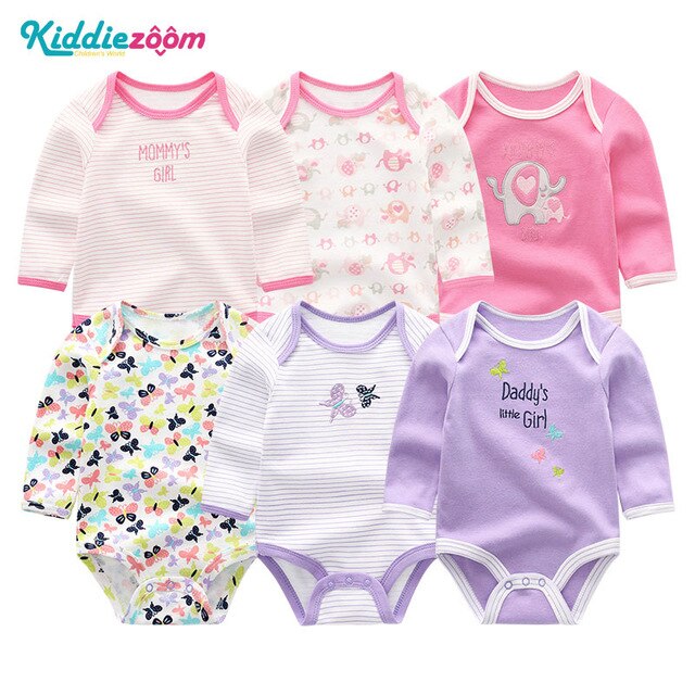 Baby Girl Clothes Unicorn Bodysuits 0-12M Roupas de bebe Baby Boy Clothes Stripe Jumpsuit Newborn Cotton Babywear Girls Clothes