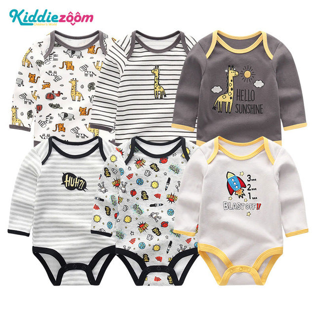 Baby Girl Clothes Unicorn Bodysuits 0-12M Roupas de bebe Baby Boy Clothes Stripe Jumpsuit Newborn Cotton Babywear Girls Clothes