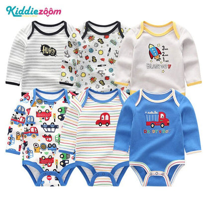 Baby Girl Clothes Unicorn Bodysuits 0-12M Roupas de bebe Baby Boy Clothes Stripe Jumpsuit Newborn Cotton Babywear Girls Clothes
