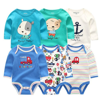 Baby Girl Clothes Unicorn Bodysuits 0-12M Roupas de bebe Baby Boy Clothes Stripe Jumpsuit Newborn Cotton Babywear Girls Clothes