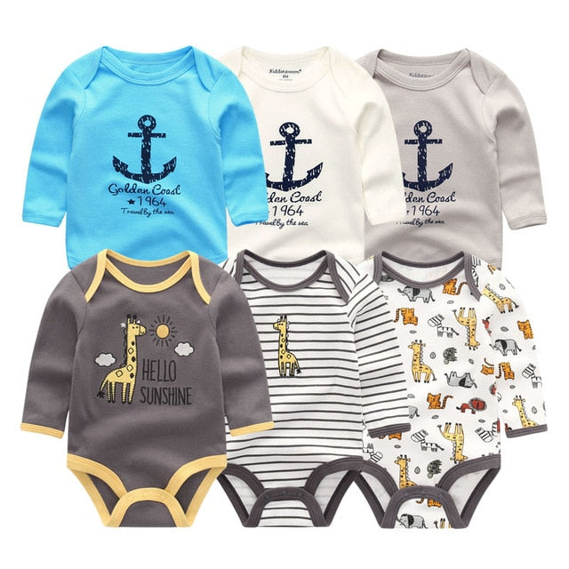 Baby Girl Clothes Unicorn Bodysuits 0-12M Roupas de bebe Baby Boy Clothes Stripe Jumpsuit Newborn Cotton Babywear Girls Clothes