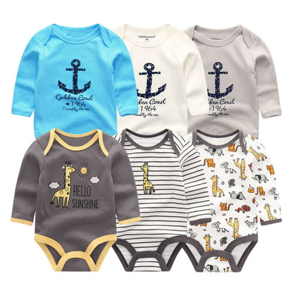 Baby Girl Clothes Unicorn Bodysuits 0-12M Roupas de bebe Baby Boy Clothes Stripe Jumpsuit Newborn Cotton Babywear Girls Clothes
