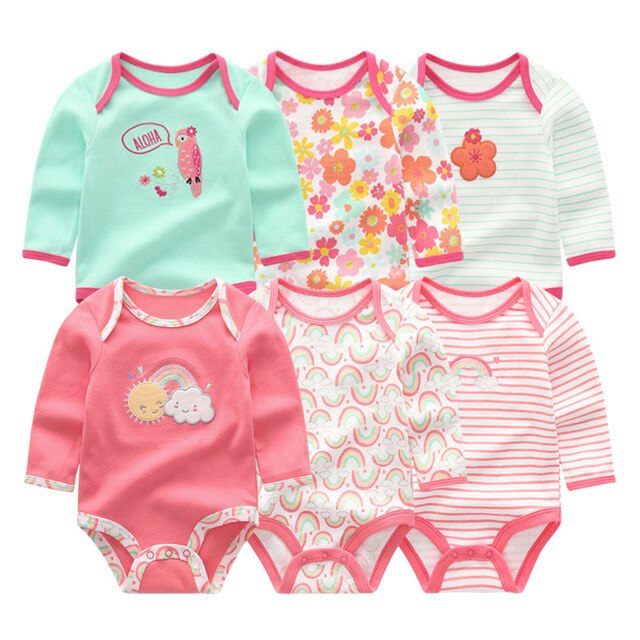 Baby Girl Clothes Unicorn Bodysuits 0-12M Roupas de bebe Baby Boy Clothes Stripe Jumpsuit Newborn Cotton Babywear Girls Clothes
