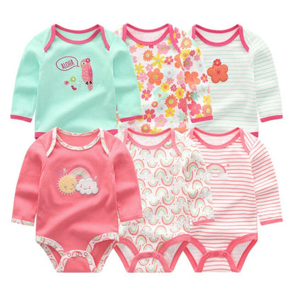 Baby Girl Clothes Unicorn Bodysuits 0-12M Roupas de bebe Baby Boy Clothes Stripe Jumpsuit Newborn Cotton Babywear Girls Clothes