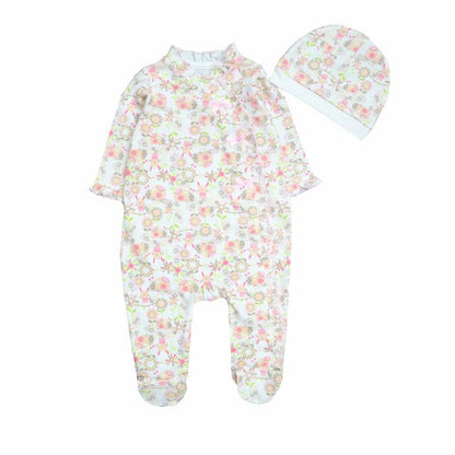 New 2019 Cute Baby Clothes With Baby Cap Comfortable Clothing Long Sleeve 100%Cotton  Newborn Girls Boys Rompers