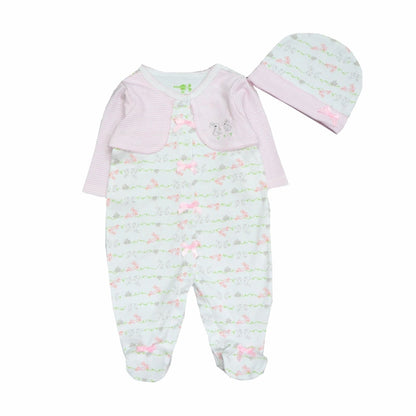 Fashion Baby Girls Clothes 100%Cotton Infant Jumpsuits Baby Rompers With Caps Long Sleeve Bebes Girls Costume Recem Nascido