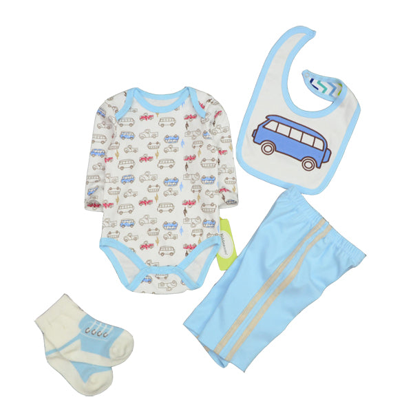 Baby Rompers Set Autumn Children Clothing Suit Overalls + Pants + Hat+Bibs+Stocking 4Pcs Baby Girl Clothes Baby Clothing