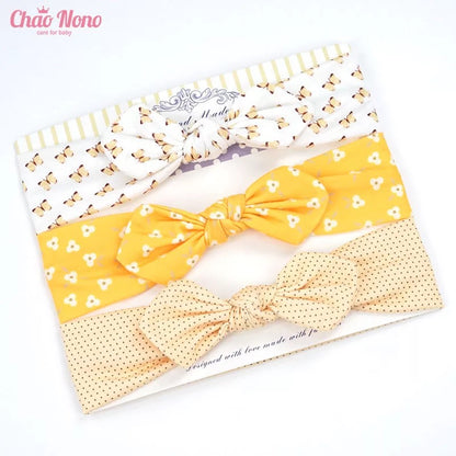 3pcs baby girl headband for newborn hair band elastic accessories cotton BowKnot girl hair band baby Hair Accessories