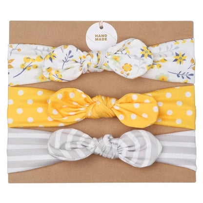 3pcs baby girl headband for newborn hair band elastic accessories cotton BowKnot girl hair band baby Hair Accessories