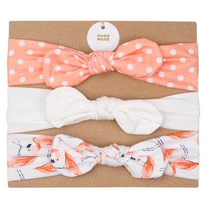 3pcs baby girl headband for newborn hair band elastic accessories cotton BowKnot girl hair band baby Hair Accessories