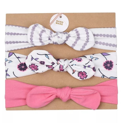 3pcs baby girl headband for newborn hair band elastic accessories cotton BowKnot girl hair band baby Hair Accessories