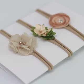 3pcs baby girl headband for newborn hair band elastic accessories cotton BowKnot girl hair band baby Hair Accessories