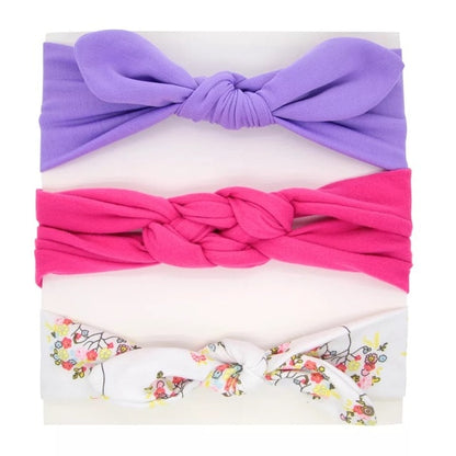 3pcs baby girl headband for newborn hair band elastic accessories cotton BowKnot girl hair band baby Hair Accessories