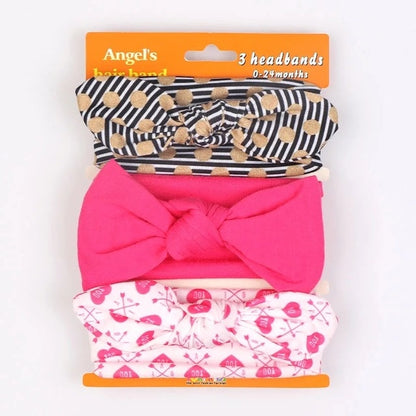 3pcs baby girl headband for newborn hair band elastic accessories cotton BowKnot girl hair band baby Hair Accessories