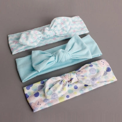 3pcs baby girl headband for newborn hair band elastic accessories cotton BowKnot girl hair band baby Hair Accessories