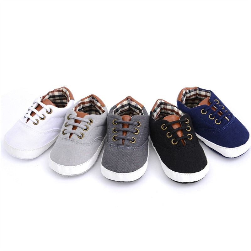 Newborn Moccasin Sport Shoes Canvas Girl Baby Soft Sole Toddle Anti-slip Sneaker Casual Shoes 0-18M