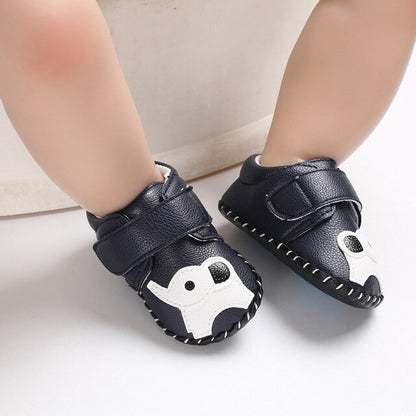 EABXZ infant soft baby shoes first walker toddler boys shoes newborn Girls Buckle Strap Bow Soft Crib Shoes Cotton Sneakers