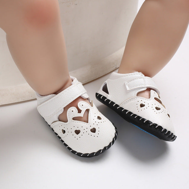 EABXZ infant soft baby shoes first walker toddler boys shoes newborn Girls Buckle Strap Bow Soft Crib Shoes Cotton Sneakers