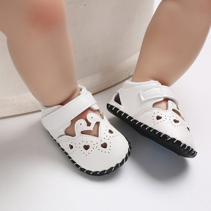 EABXZ infant soft baby shoes first walker toddler boys shoes newborn Girls Buckle Strap Bow Soft Crib Shoes Cotton Sneakers