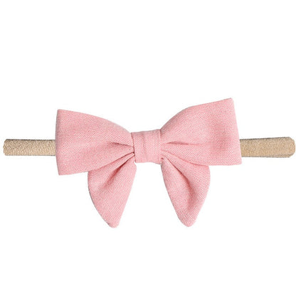Baby Bows Newborn Girls Bows Headband Boneless Comfort Infant Princess Headdress Baby Girl Turban Headwear Baby Photo Prop