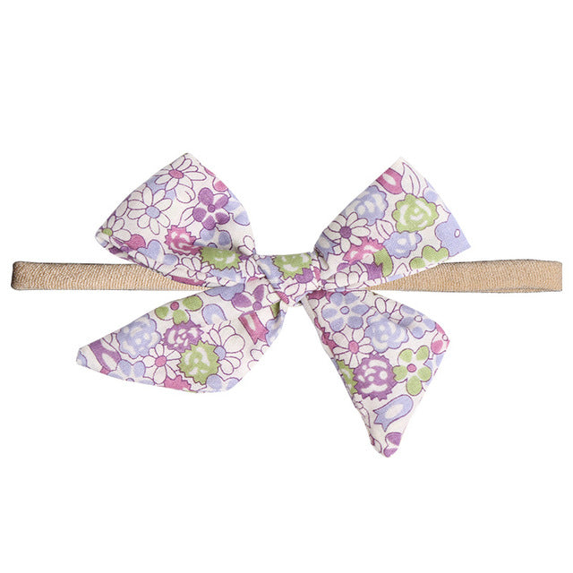 Baby Bows Newborn Girls Bows Headband Boneless Comfort Infant Princess Headdress Baby Girl Turban Headwear Baby Photo Prop