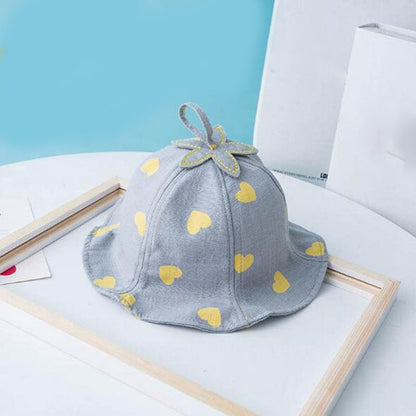 Baby Summer Outdoor Bucket Hat Children Floral Print Panama Cap Sun Beach Cap Lovely Lace Princess Baby Girl Brim Sun Hats